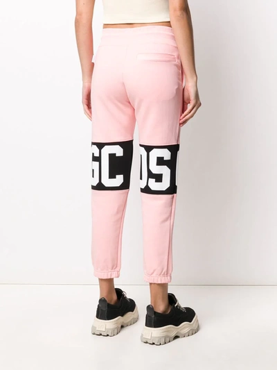 Shop Gcds Logo Track Pants In Pink