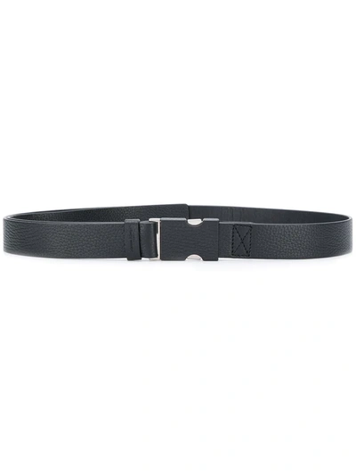 Shop Maison Margiela Buckle-clasp Belt In Black