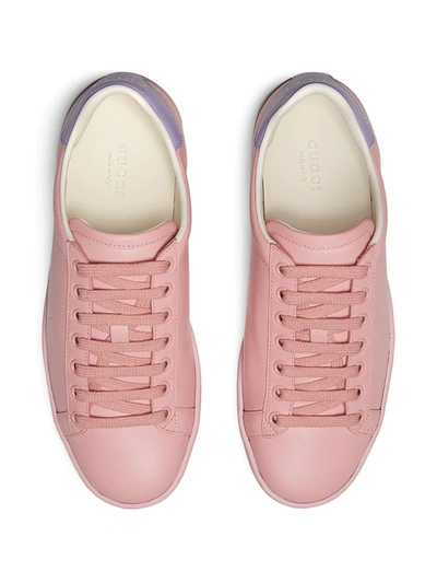 Shop Gucci Interlocking Gg Ace Sneakers In Pink