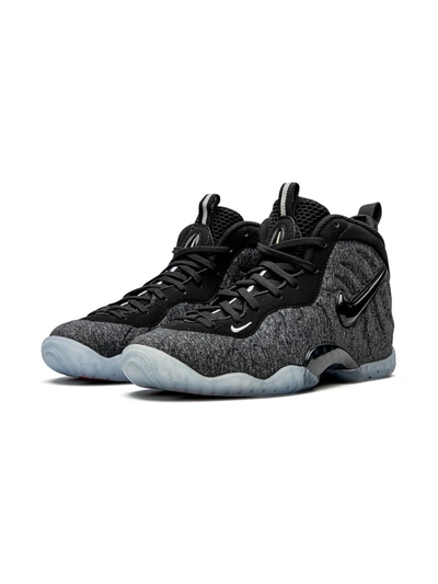 Shop Nike Little Posite Pro "wool Fleece" Sneakers In Black