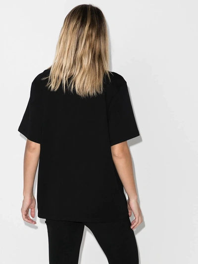 Shop Stella Mccartney Logo-print Short-sleeve T-shirt In Black