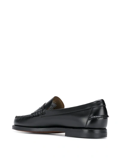 Sebago Black Pull-on Loafers In Black