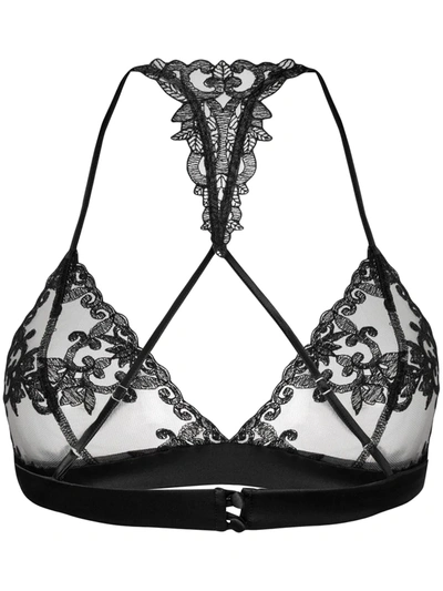 Shop Fleur Of England Onyx Boudoir Bra In Black