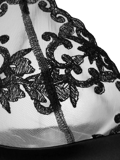 Fleur Of England Onyx Boudoir Bra In Black
