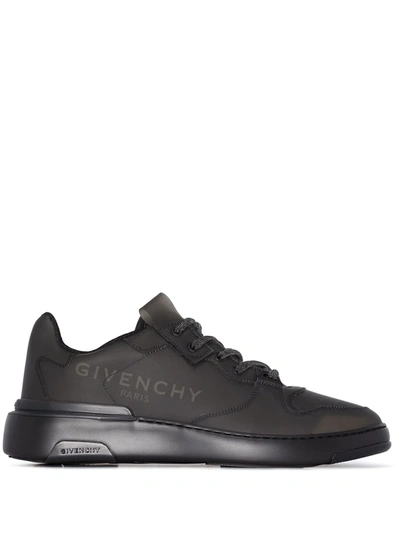 Shop Givenchy Logo-print Sneakers In Black