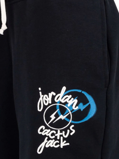 Travis Scott X Fragment X Jordan Track Shorts In Schwarz