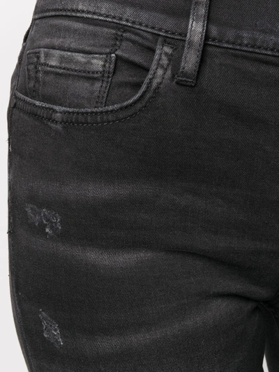 Shop Pinko Denim Cropped Skinny Jeans In Black