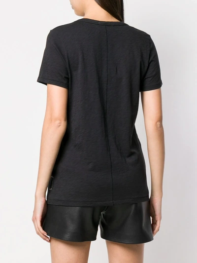 Rag & Bone Womens Black V-neck Cotton-jersey T-shirt In Black