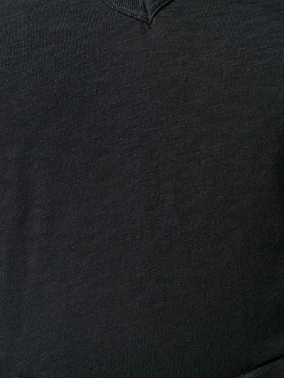 Rag & Bone Womens Black V-neck Cotton-jersey T-shirt In Black