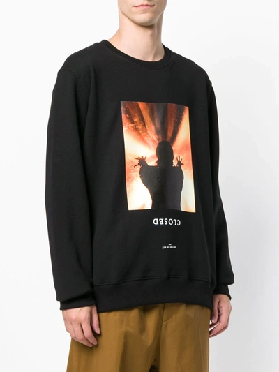 Ih Nom Uh Nit Closed Print Sweatshirt In Black