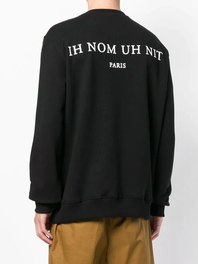 Shop Ih Nom Uh Nit Closed Print Sweatshirt In Black