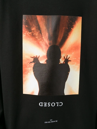 Ih Nom Uh Nit Closed Print Sweatshirt In Black