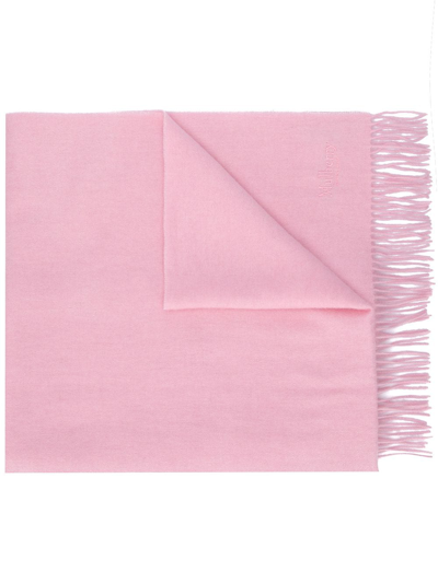 Shop Mulberry Fringe Hem Scarf In Pink