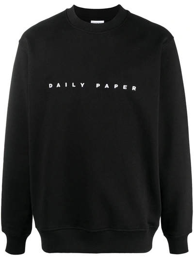 Shop Daily Paper Logo-embroidered Sweatshirt In Black