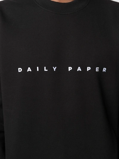Shop Daily Paper Logo-embroidered Sweatshirt In Black