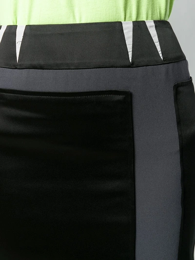 Pre-owned Balenciaga 2000's Patched Fitted Skirt In Black