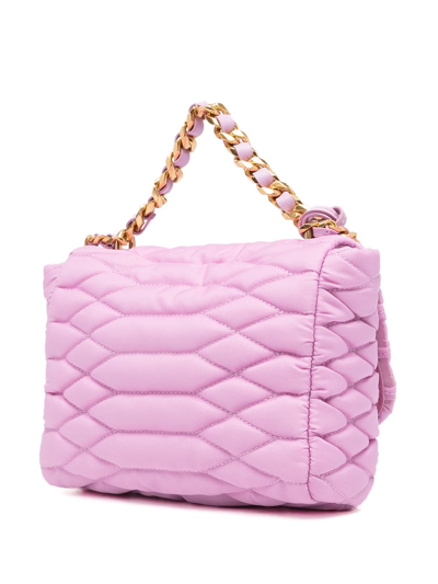 Shop Mulberry Lily Quilted Tote Bag In 粉色