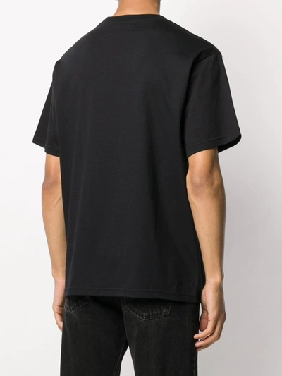 Shop 424 Logo-embroidered Short-sleeved T-shirt In Black