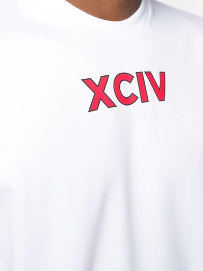 Shop Gcds Xciv Short Sleeved T-shirt In White