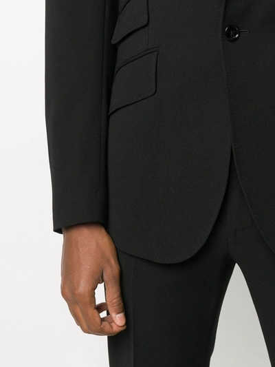 Shop Dolce & Gabbana Single-breasted Three-piece Trouser Suit In Black