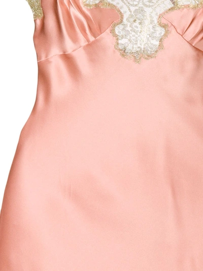 Shop Gilda & Pearl Lace Embellished Fitted Nightwear In Pink