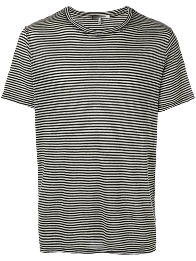 Shop Isabel Marant Leon Striped T-shirt In Black