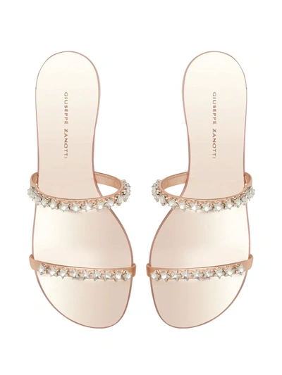 Shop Giuseppe Zanotti Cometa Star-crystal Embellished Sandals In Gold