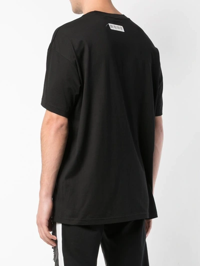 Shop Mostly Heard Rarely Seen Yarn Sketch Branded T-shirt In Black