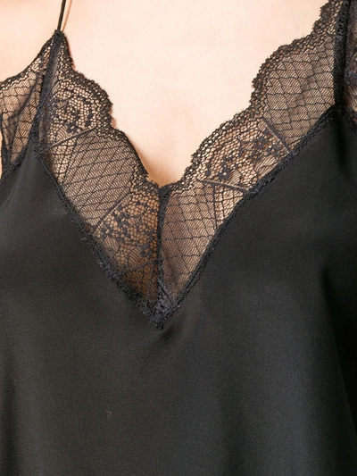 Shop Zadig & Voltaire Lace-detail Camisole Top In Black