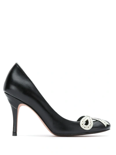 Shop Sarah Chofakian Audrey Hepurn Pumps In Black