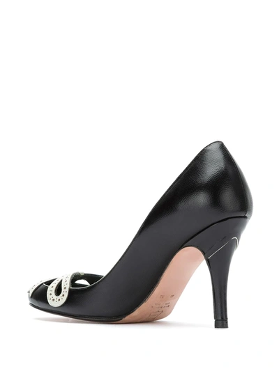 Shop Sarah Chofakian Audrey Hepurn Pumps In Black