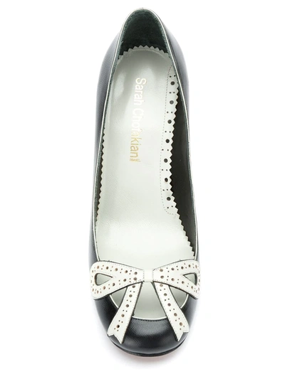 Sarah Chofakian Audrey Hepurn Pumps In Black