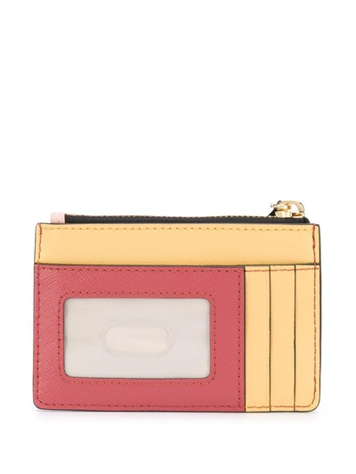 Shop Marc Jacobs The Snapshot Top Zip Multi Wallet In Yellow