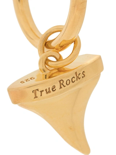 Shop True Rocks Shark Tooth Single Hoop Earring In Gold
