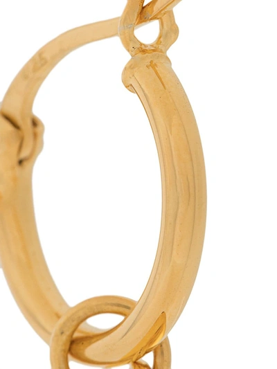 Shop True Rocks Shark Tooth Single Hoop Earring In Gold