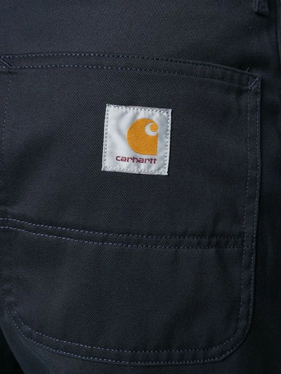 Carhartt Straight Leg Trousers In Blue