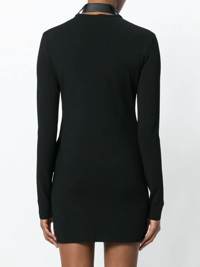 Shop Alyx V-neck Fitted Dress In Black