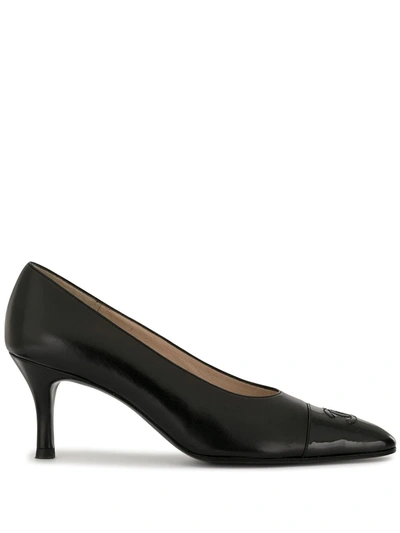 Pre-owned Chanel 1996 Cc Pumps In Black