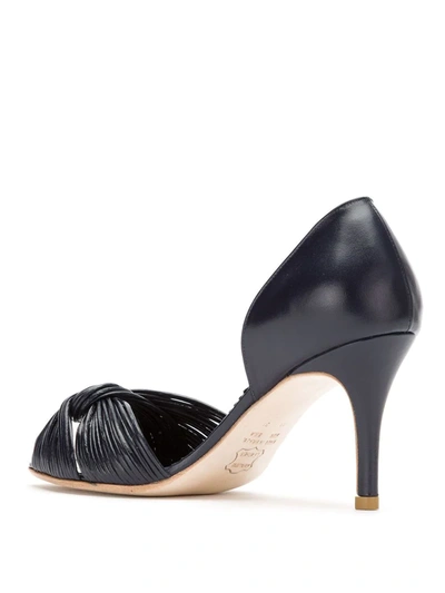 Sarah Chofakian Leather Pumps In Blue