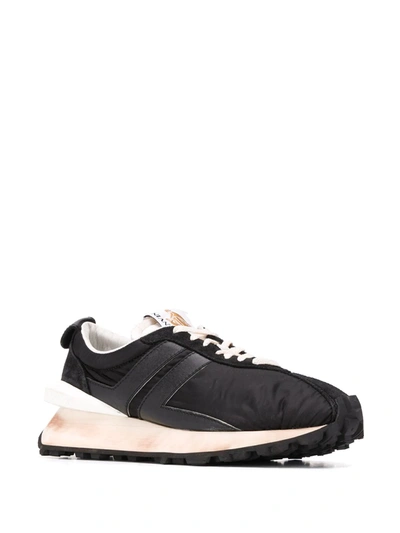 Shop Lanvin Bumper Low-top Sneakers In Black