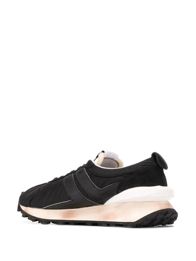 Shop Lanvin Bumper Low-top Sneakers In Black