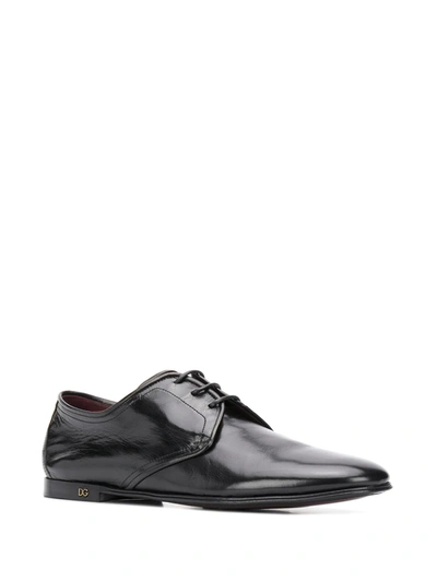 Shop Dolce & Gabbana Pointed Toe Loafers In Black