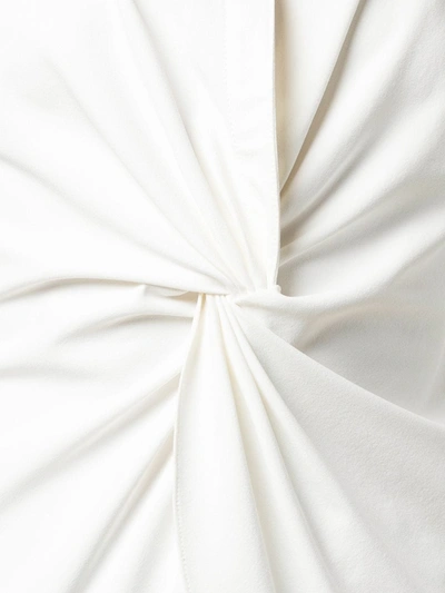 Cinq À Sept Mckenna Sleeveless Knot-front Top In White