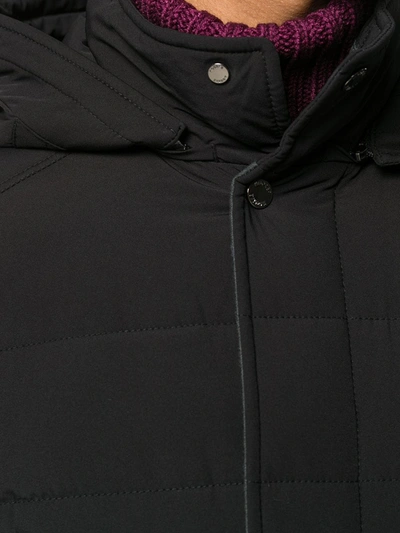 Shop Moorer Panelled Down Jacket In Black