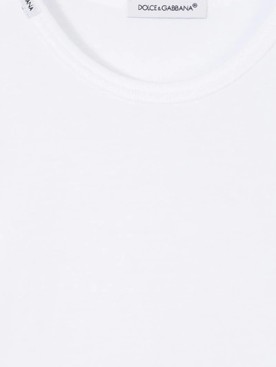 Shop Dolce & Gabbana Plain T-shirt In White