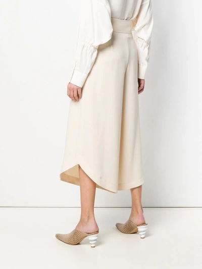 Shop See By Chloé Wide Leg Trousers In Neutrals