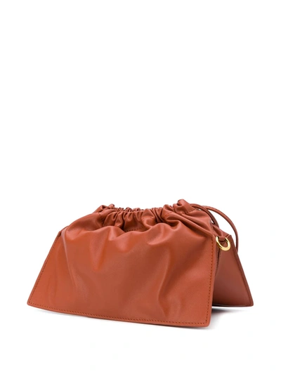 Yuzefi Bom Leather Shoulder Bag In Brown