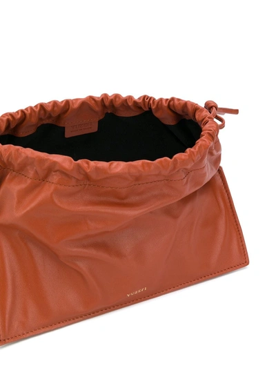 Yuzefi Bom Leather Shoulder Bag In Brown