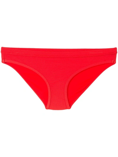 Shop Duskii Cha Cha Regular Fit Bikini Bottoms In Red