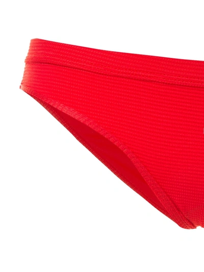 Shop Duskii Cha Cha Regular Fit Bikini Bottoms In Red